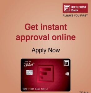 Lifetime Free IDFC FIRST Bank Credit Card